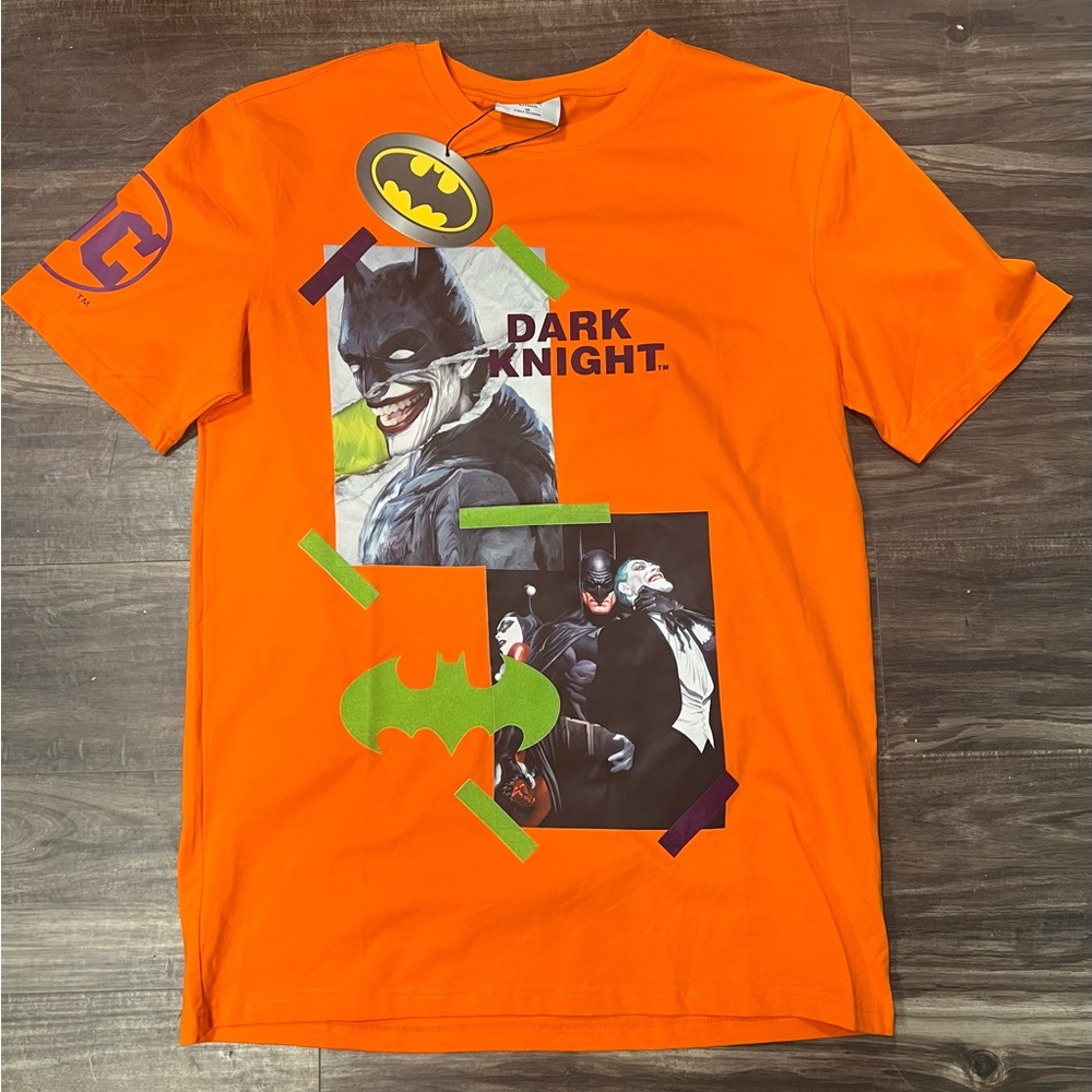 Orange Batman Graphic T-Shirt